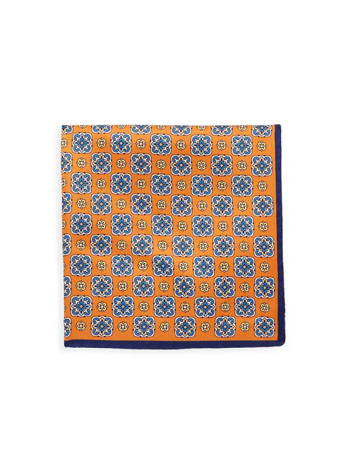 Silk Medallion Pocket Square