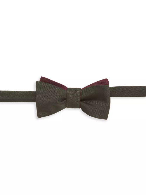 Reversible Satin Bow Tie