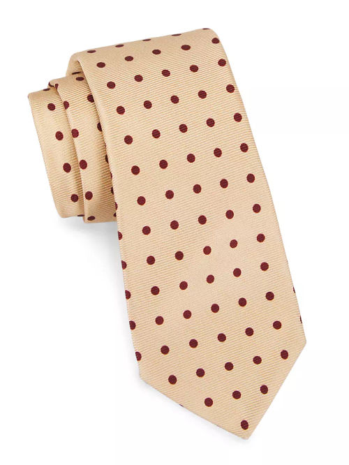 Polka Dot Silk Tie