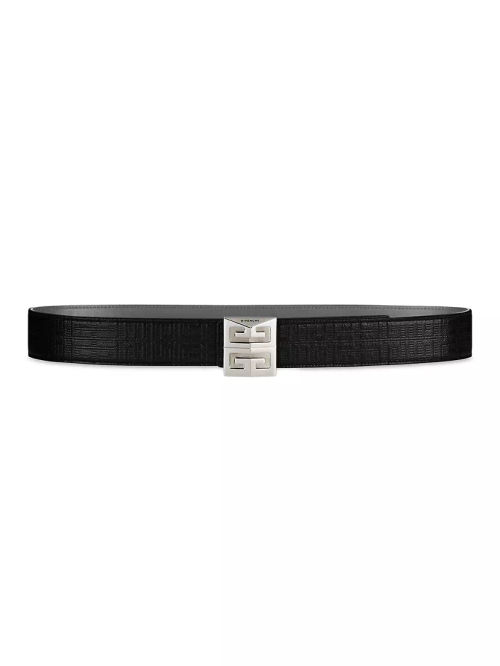 4G Reversible Belt in Leather...