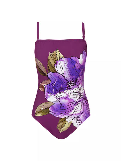 Wild Flower Bandeau One-Piece...