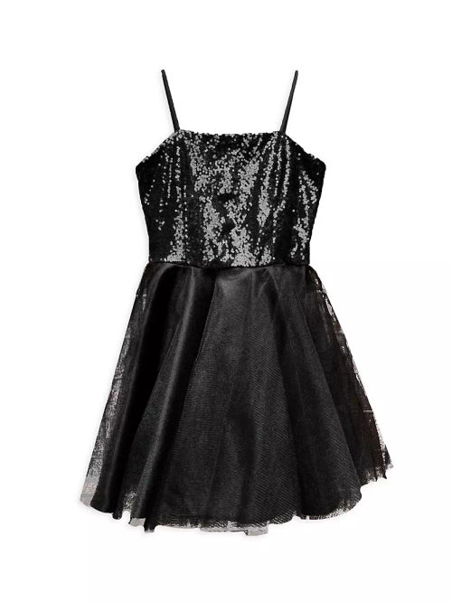 Girl's Fit & Flare Tulle Dress