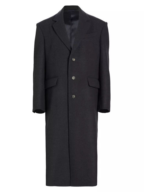 Single Breasted Wool Coat