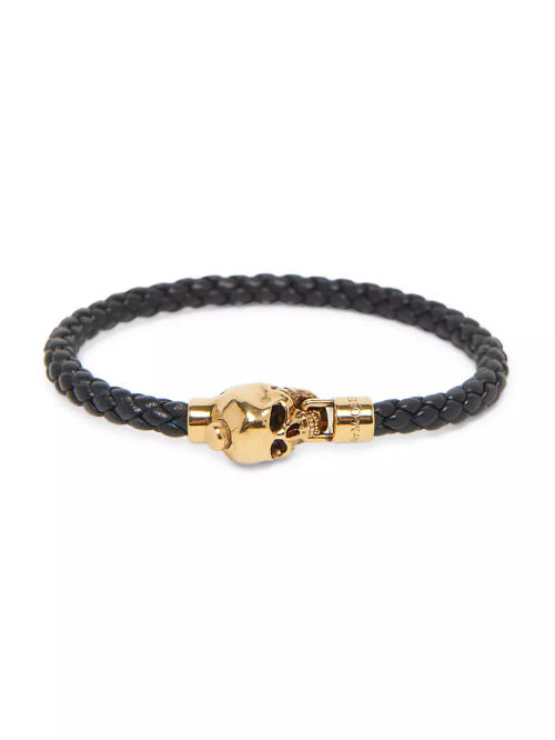 Skull Braided Leather Cord...