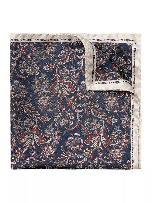 Paisley Silk Pocket Square