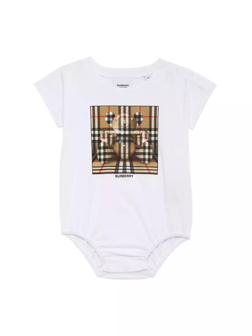 Baby's Trompe Check Bodysuit