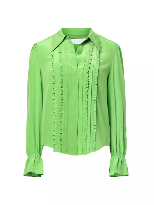 Heidi Ruffled Silk Blouse