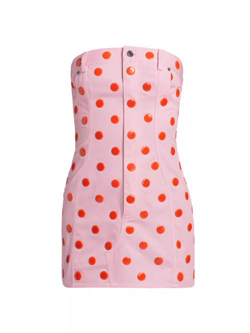 Polka Dot Strapless Minidress