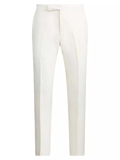 Linen Crease-Front Pants