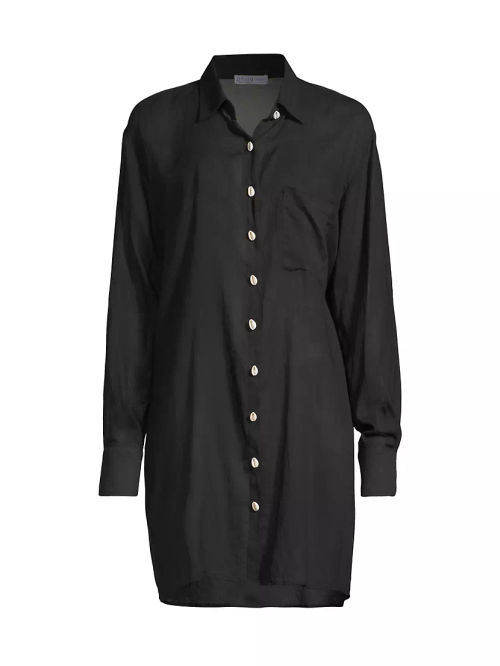 Puka Shell Cotton Shirtdress