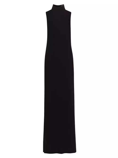 Reid Turtleneck Backless Gown