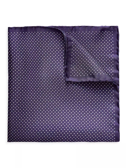 Silk Polka Dot Pocket Square