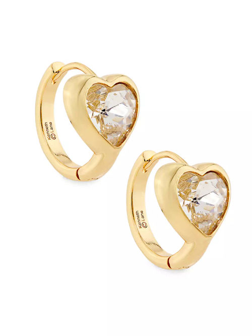 Goldtone & Crystal Heart...