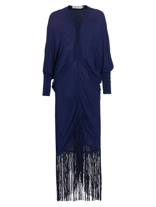 Rosalyn Jersey Fringe Maxi...