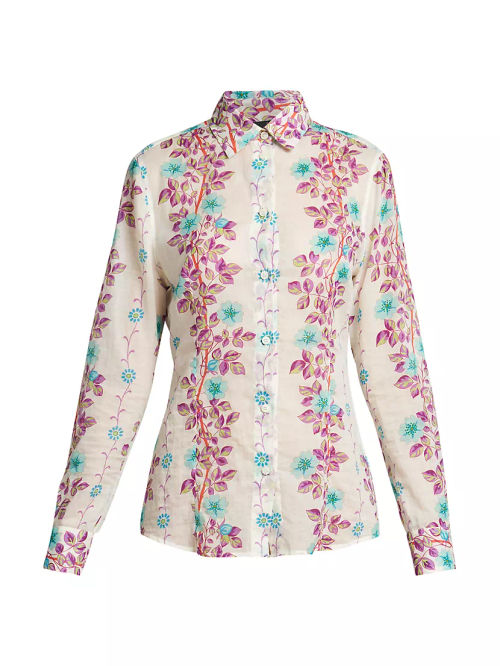 Floral Vine Cotton Shirt