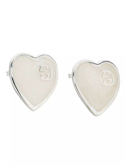 Sterling Silver Heart GG Stud...