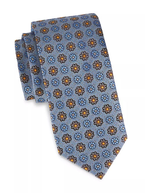 Medallion Silk Tie