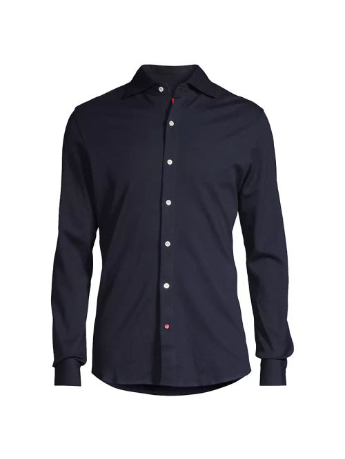 Jersey Button-Front Shirt