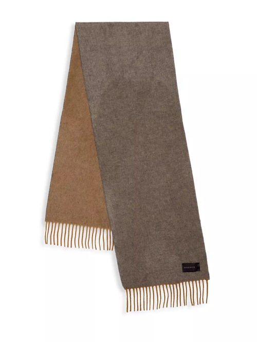 Semi-Reversible Cashmere Scarf