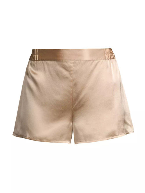 Elasticized Silk Shorts