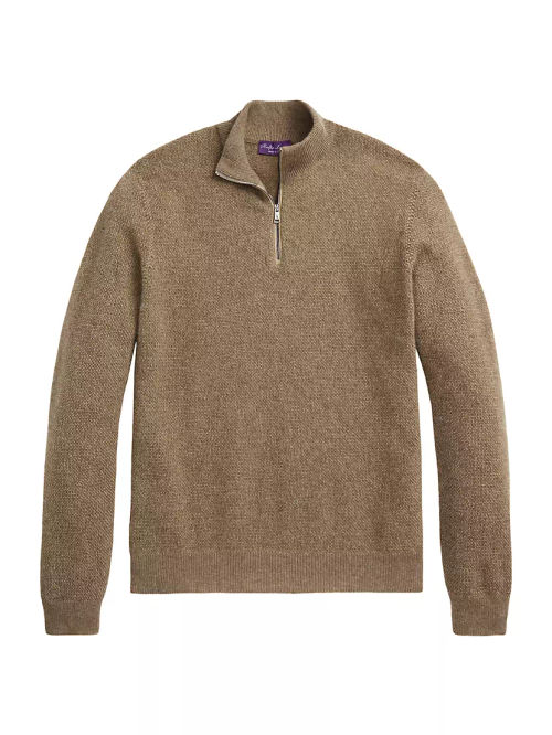 Cashmere Half-Zip Pullover