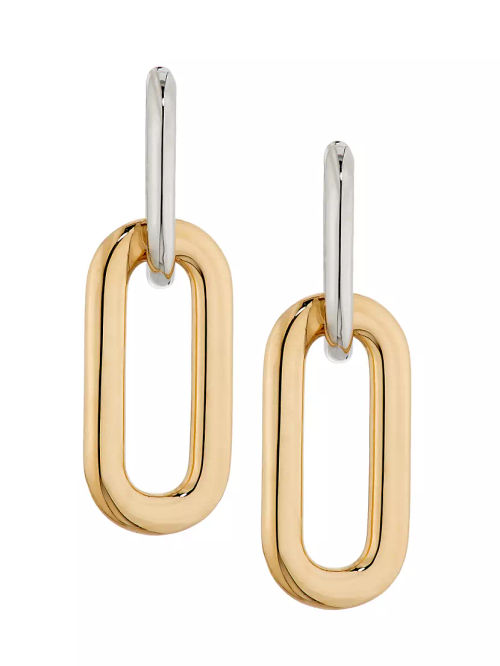 Paper Clip 14K Gold Drop...