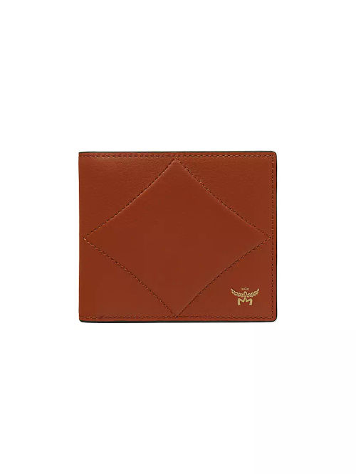 Diamond Leather Bifold Wallet