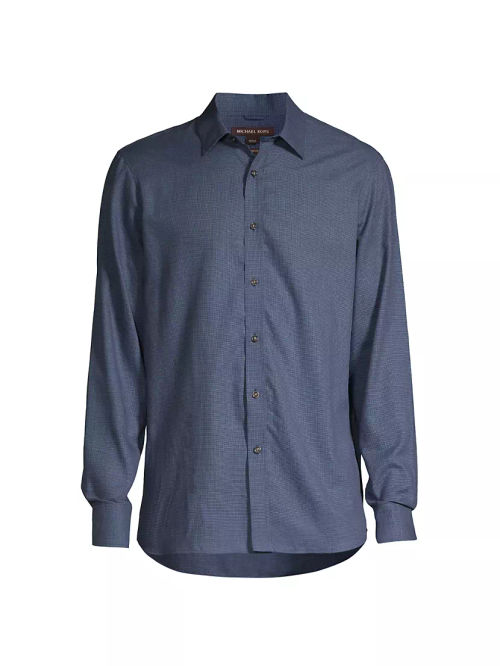 Cotton Button-Front Shirt