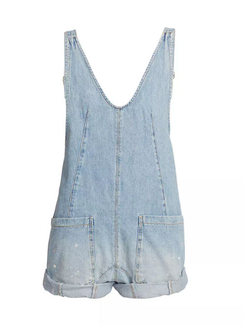 High Roller Denim Romper