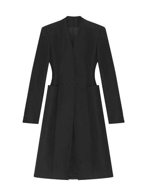 Fitted Coat In Wool