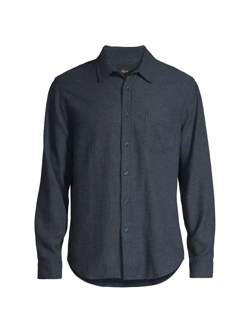 Lennox Cotton-Blend Button-Up...