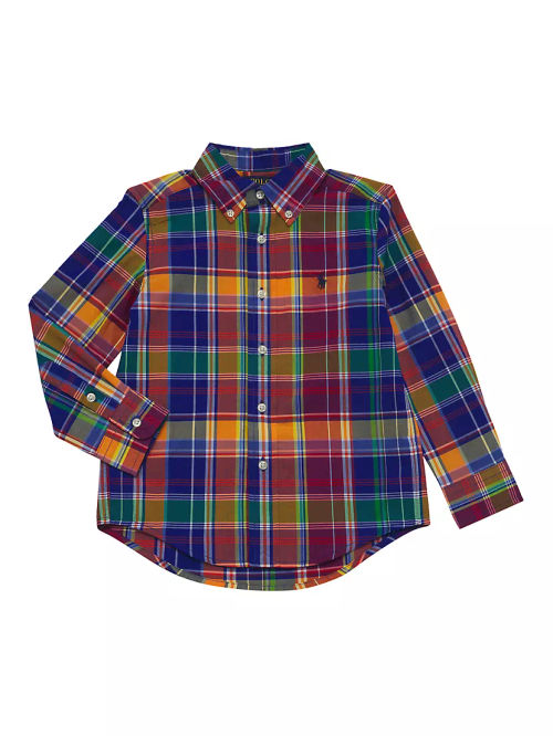 Little Boy's & Boy's Plaid...