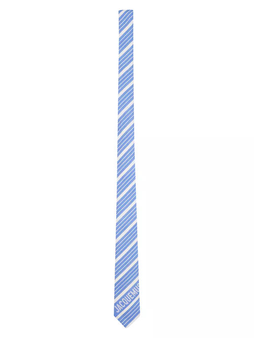 Silk-Wool Striped Tie