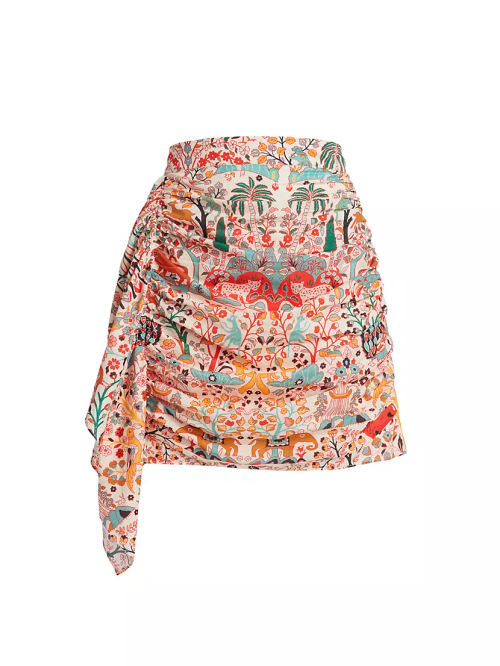 Hannah Printed Ruched...