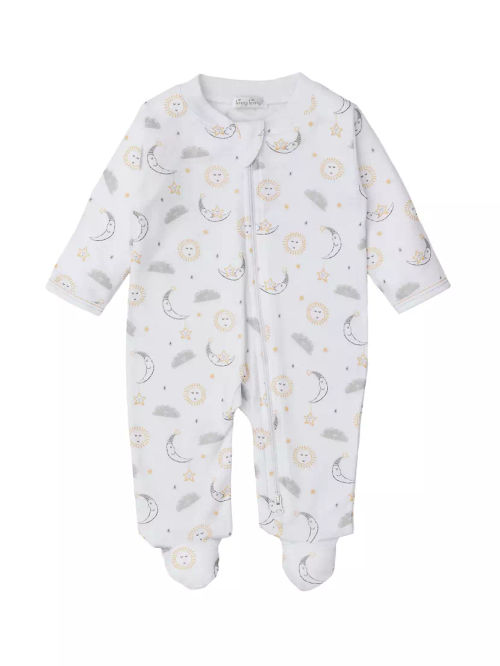 Baby's Sun & Moon Print Footie