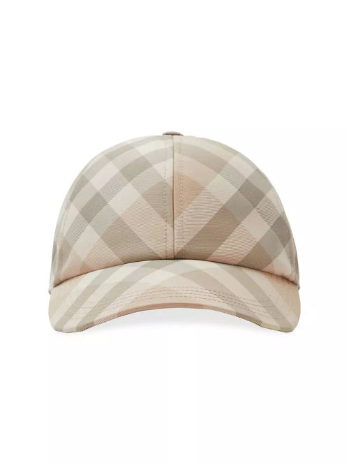 Checked Baseball Cap