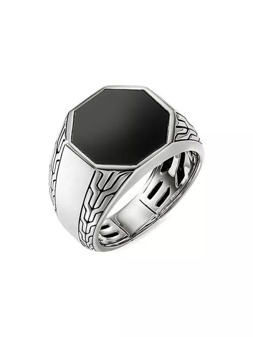 Sterling Silver & Black Onyx...