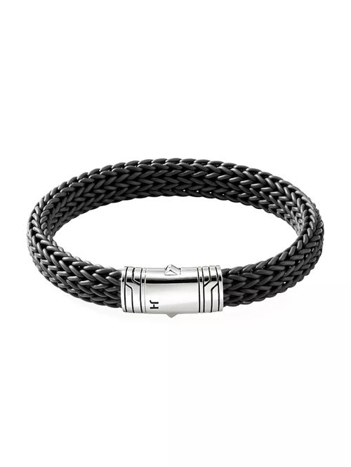 Rubber & Sterling Silver Cord...