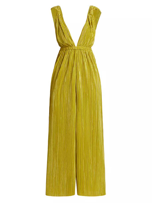 Indira Pleated Wide-Leg...