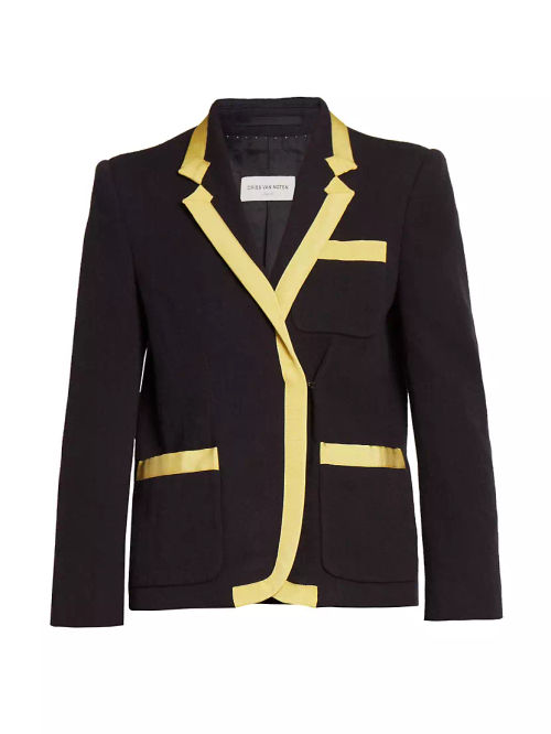 Bessie Wool-Blend Tape Jacket