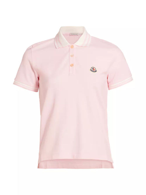 Logo Cotton Polo Top