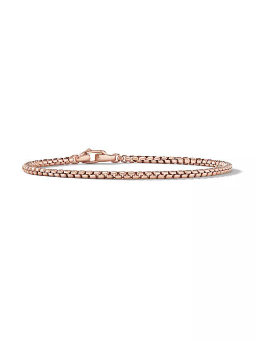 Box Chain Bracelet in 18K...