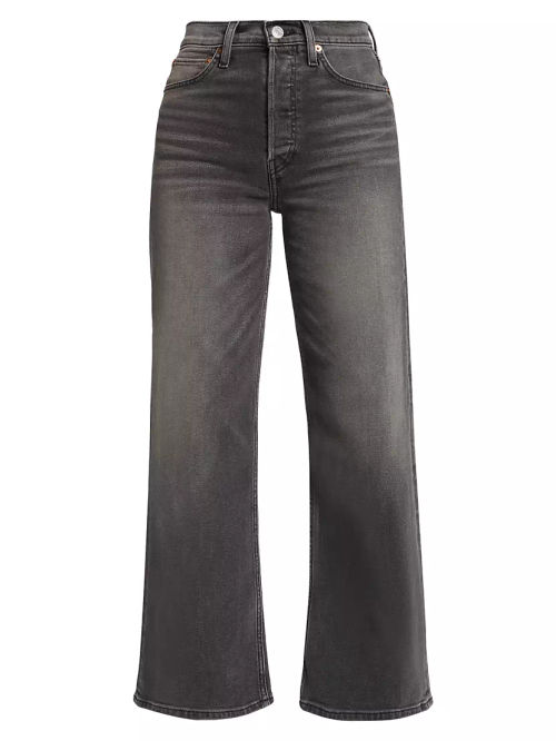 High-Rise Wide-Leg Crop Jeans