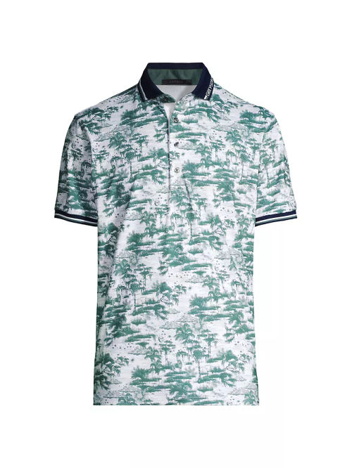 Mystic Marsh Toile Polo Shirt