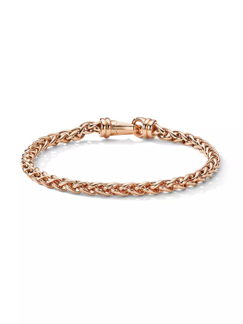 Wheat Chain Bracelet In 18K...