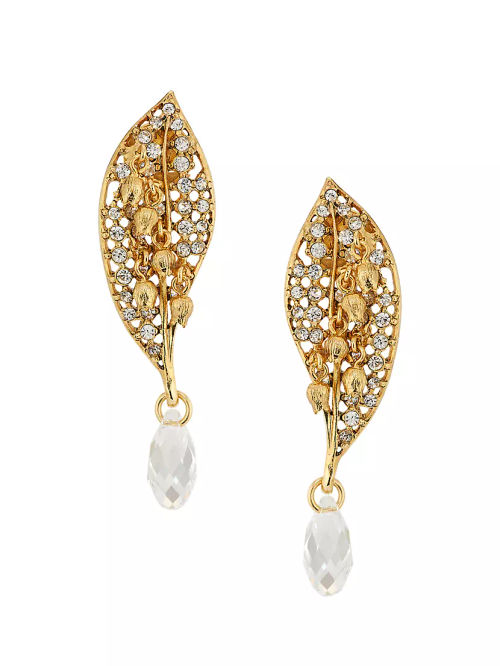 Goldtone & Crystal Lily Of...