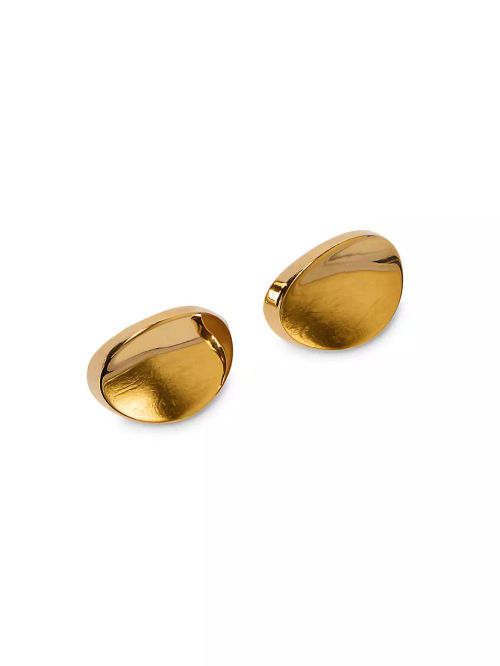 Boucle D'oreill Goldtone Stud...