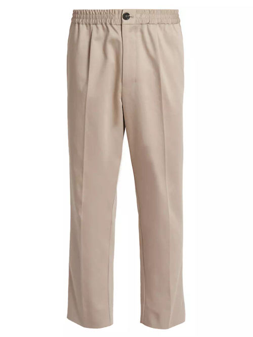 Cotton Crease-Front Pants