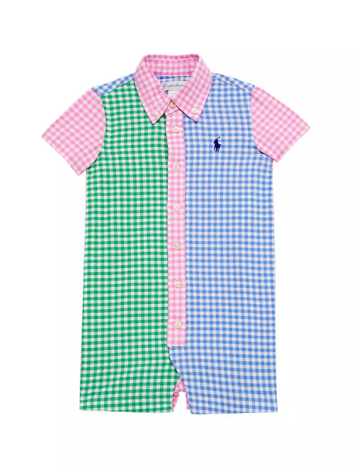 Baby Boy's Gingham Colorblock...