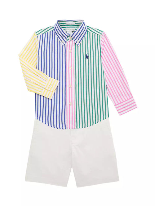 Baby Boy's 2-Piece Striped...